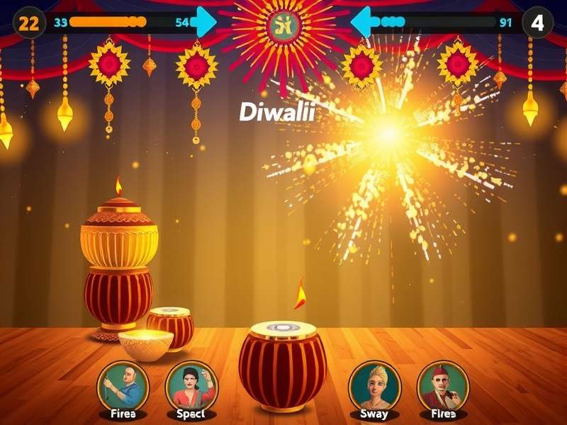 Manjira Melodic Maestro gameplay screenshot showing traditional Indian rhythms